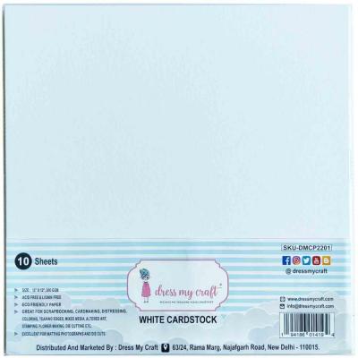 Dress My Craft Cardstock - White